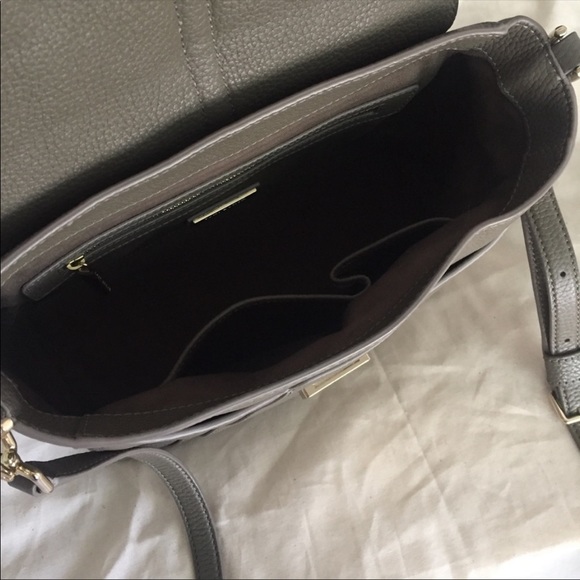 TORY BURCH - Crossbody 797 Satchel Bag with Top Handle (Grey/Green) - Picture 4 of 7